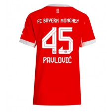 Bayern Munich Aleksandar Pavlovic #45 Hjemmedrakt Kvinner 2025-26 Kortermet